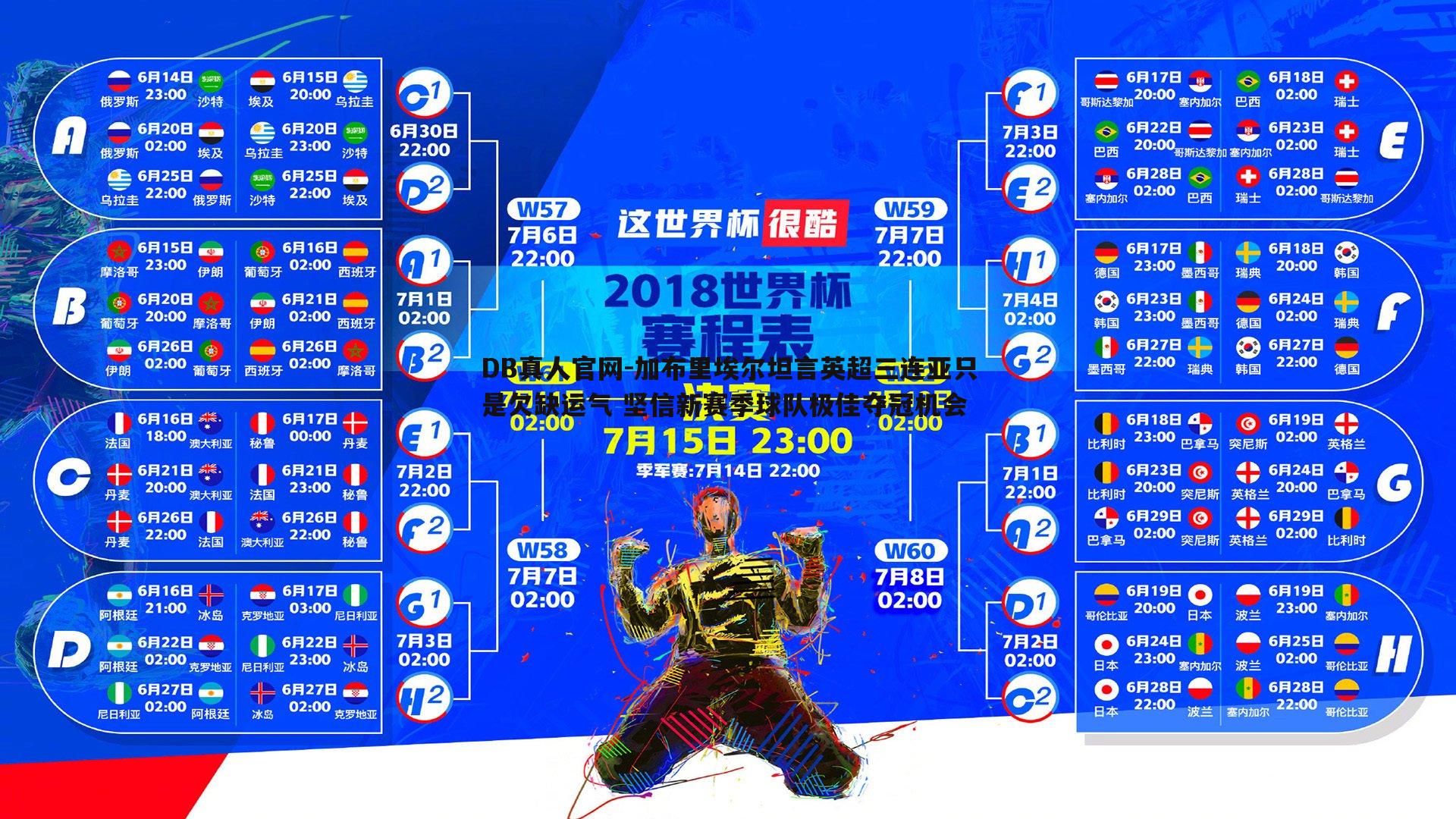 加布里埃尔坦言英超三连亚只是欠缺运气 坚信新赛季球队极佳夺冠机会